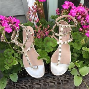100% AUTH Valentino 'Rockstud' Gladiator Sandal 38